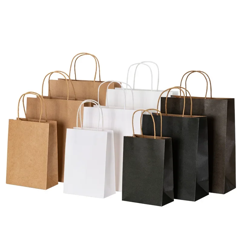 Wedding/Event Supply Store - 10개/20개/30개/40개/50개 묶음, 손잡이가 달린 크라프트지 선물