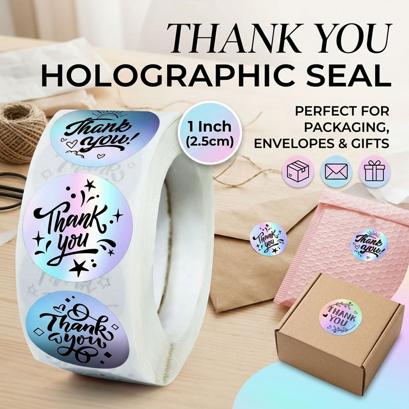 레이저 인쇄 감사 스티커, 홀로그램 봉인 라벨, 접착식 - Wedding Envelopes 리뷰 및 가격