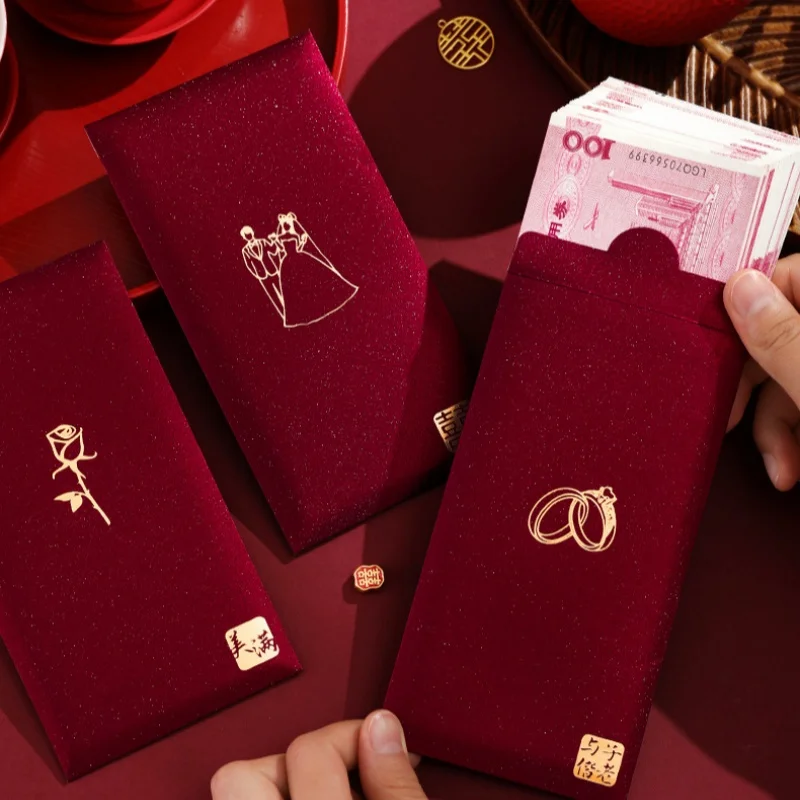 6 개/갑 중국어 빨간 봉투 결혼식 행운의 돈 봉투 패 - Wedding Envelopes 리뷰 및 가격