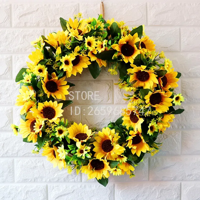 시뮬레이션 해바라기 장식, 집 꾸미기용, 문 장식, 4 - Wedding Decor Supply Store 리뷰 및 가격