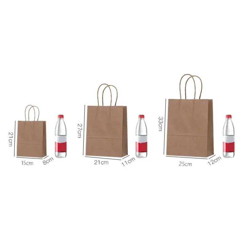 손잡이가 달린 크라프트지 봉투 100개 묶음, 단색 선 - Wedding/Event Supply Store 리뷰 및 가격